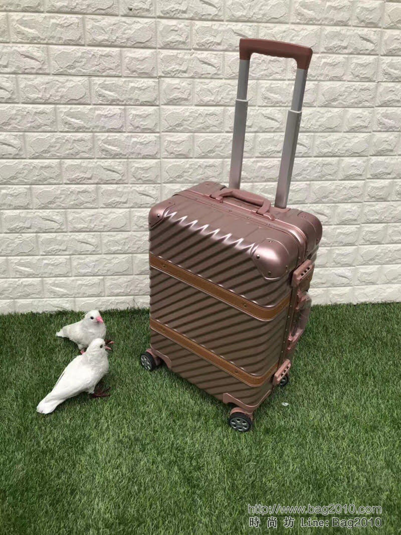 RIMOWA日默瓦 慶國慶 Pc配鋁合金寬 時尚拉杆箱 20寸登機箱  xbt1114